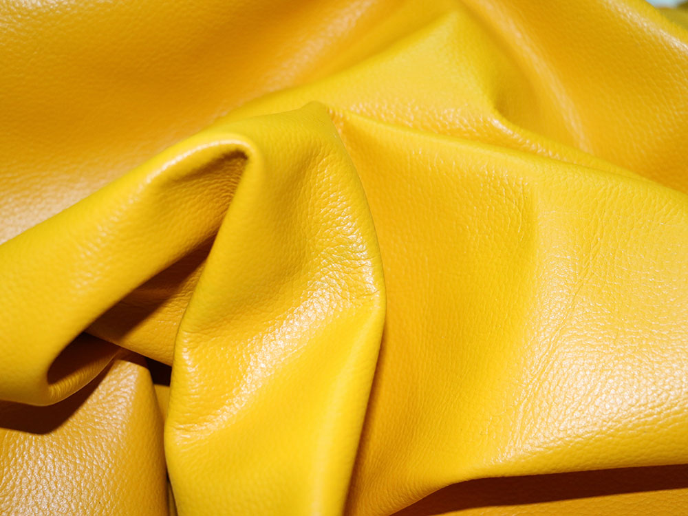 Gold Cowhide Leather