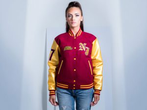 Custom Varsity Jackets Faux Leather Women Jackets | Novo Jackets