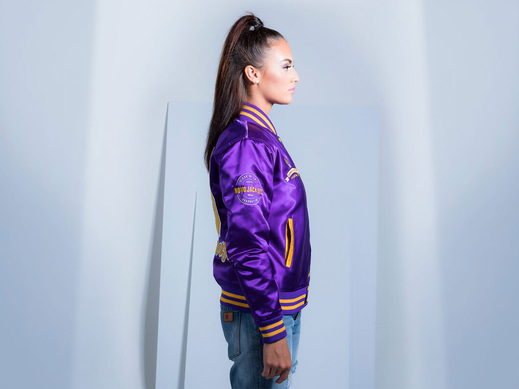 Custom Letterman Jackets Women | Satin Varsity Jackets