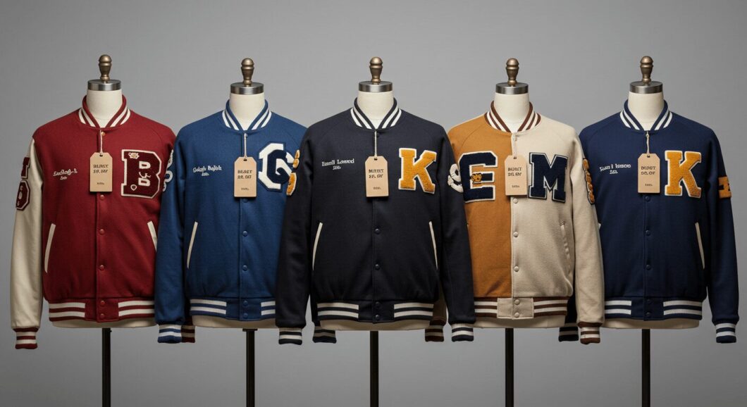 Range of varsity jackets from basic to premium
